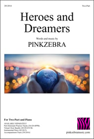 Heroes and Dreamers Two-Part choral sheet music cover Thumbnail